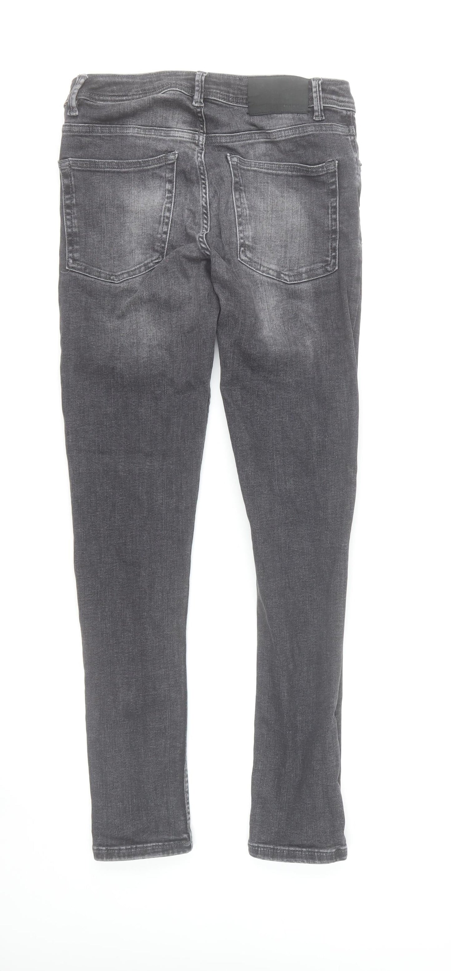 Denim Co. Men's Grey Slim Fit Skinny Jeans 32W 32L Denim Stretch