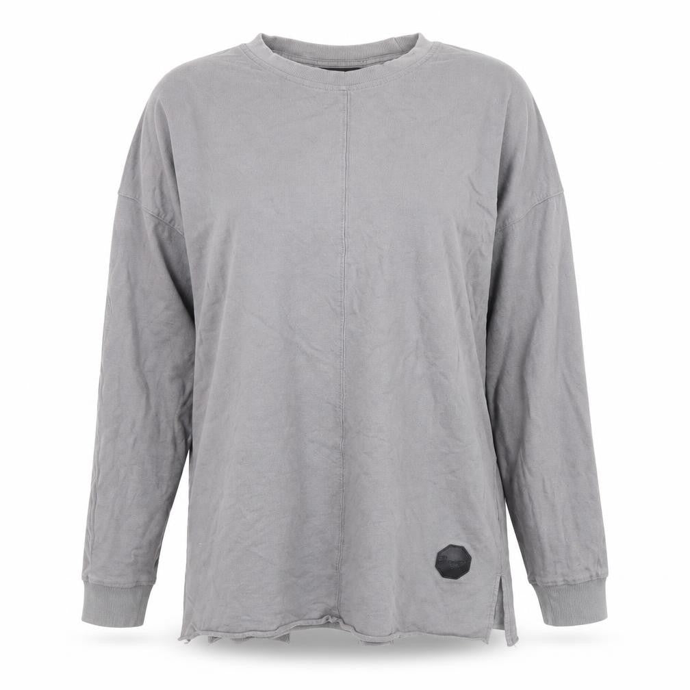 Project X Paris Women Grey Pullover Sweatshirt M 100% Cotton