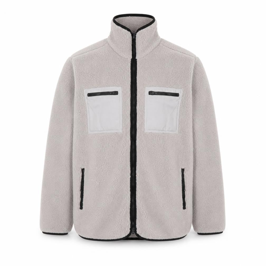 Bara Sportswear Men's Grey XS Fleece Full Zip Outdoor Jacket