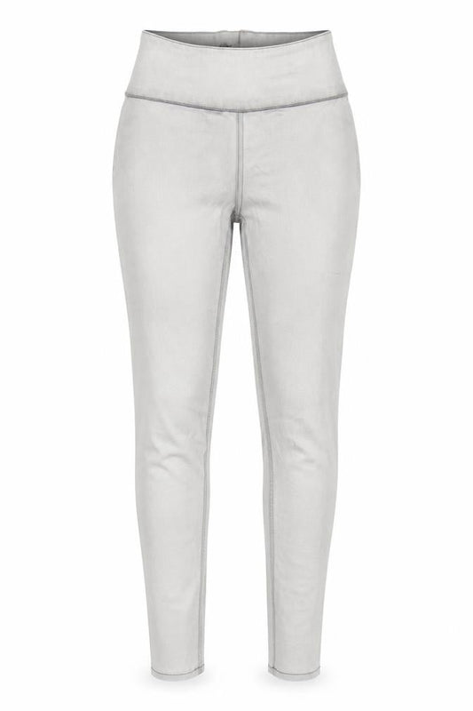 Pieces Women’s Grey Slim Fit Jegging Jeans Size L Mid Rise Stretch Denim