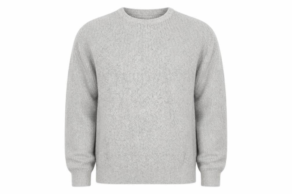 Marks & Spencer Men’s Grey 2XL Regular Knit Crew Neck Jumper