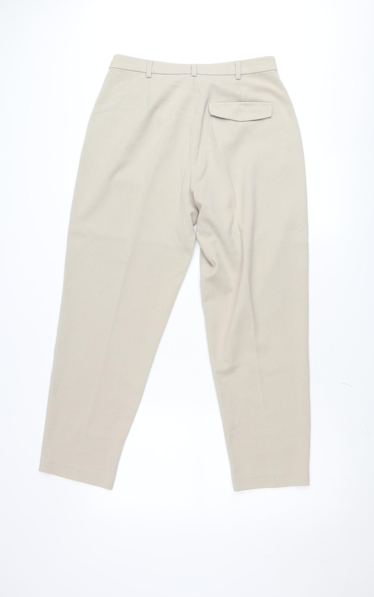ONLY Women Beige Tailored Straight Trousers Size 10