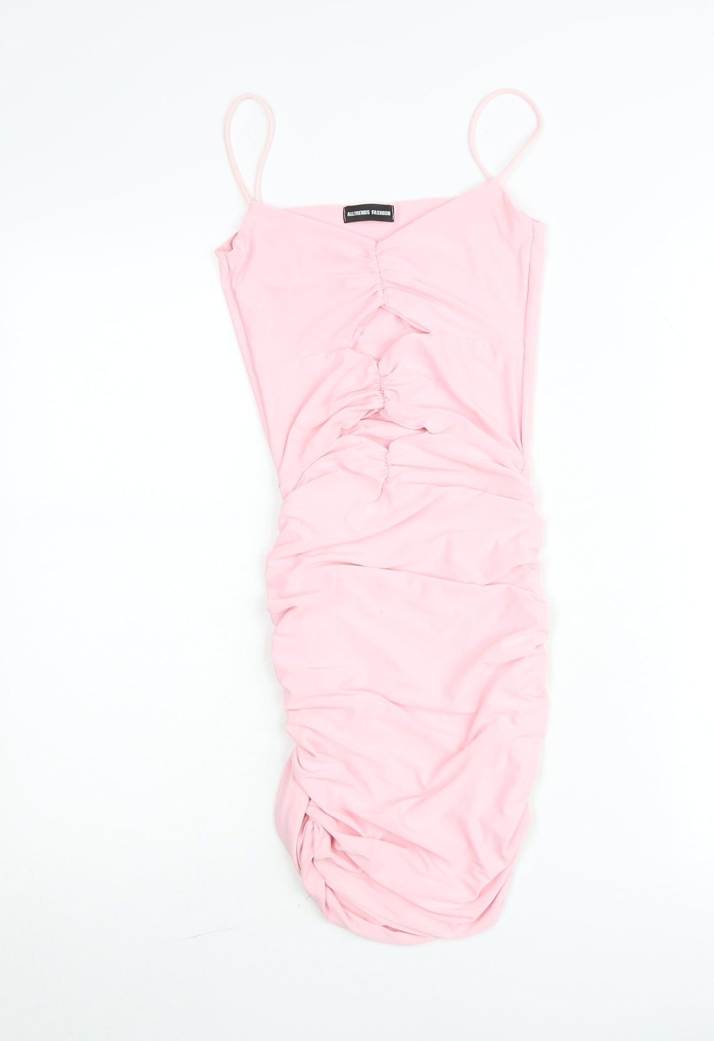 AllTrends Fashion Women's Pink Size 8 Bodycon Midi Dress