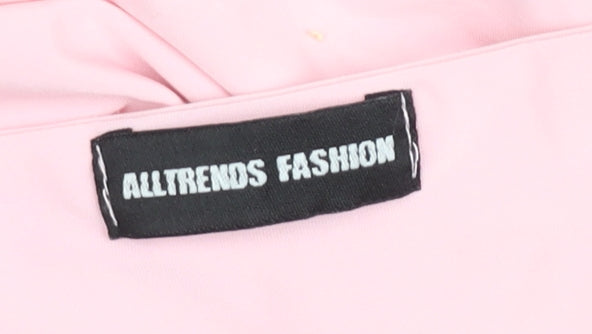 AllTrends Fashion Women's Pink Size 8 Bodycon Midi Dress