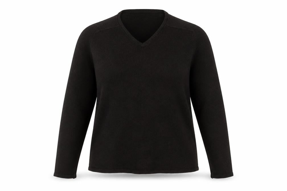 Next Womens Brown V-Neck Long Sleeve Knit Jumper Size 16