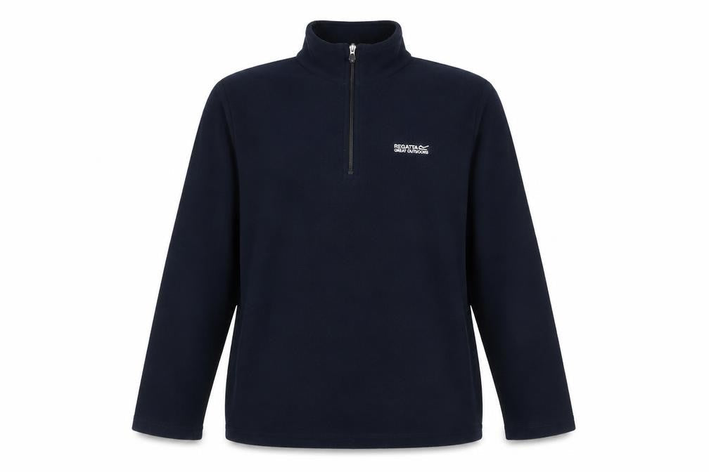Regatta Women’s Navy 1/4 Zip Fleece Pullover Sweatshirt UK 14 Outdoor Warm