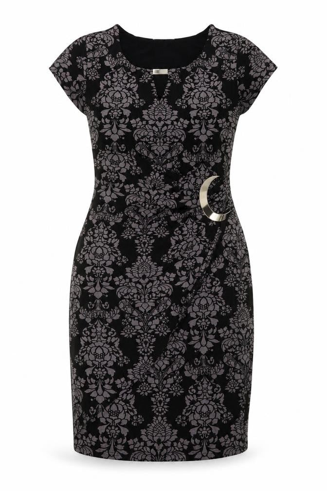 Wallis Petite Black Bodycon Knee Length Dress Size 8