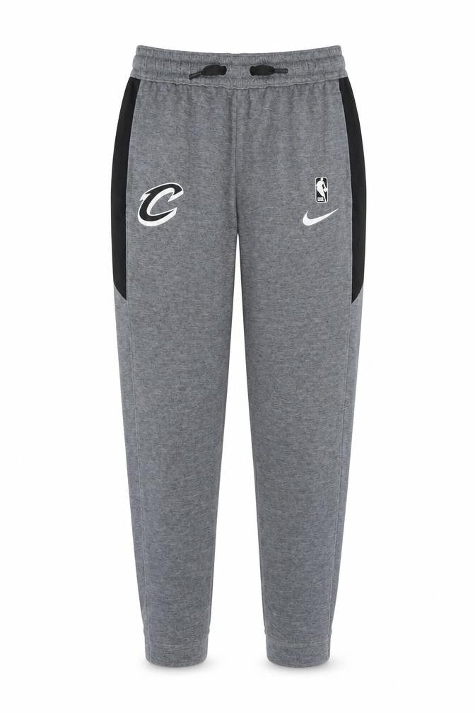 Nike Boys Grey NBA Dri-FIT Jogger Trousers Size L Moisture Wicking Activewear