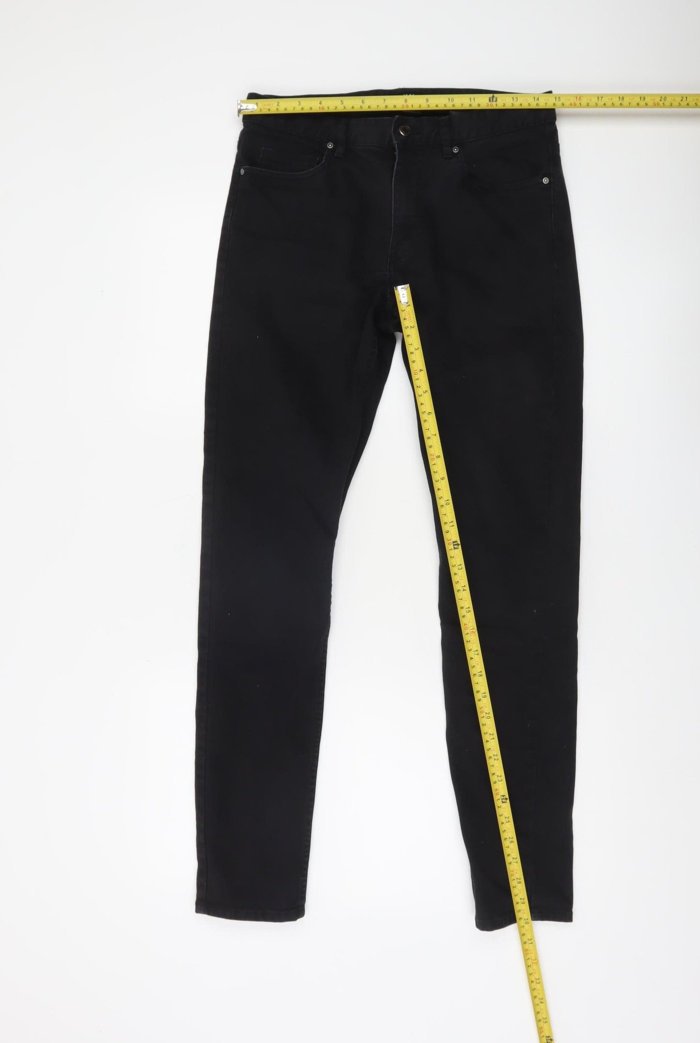 H&M Men's Black Slim Fit Skinny Jeans Size 29 Trousers