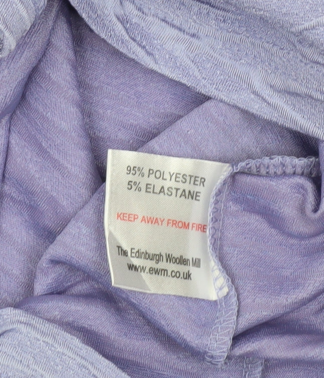 Honor Millburn Womens Purple Short Sleeve Stretch T-Shirt Size S 10-12