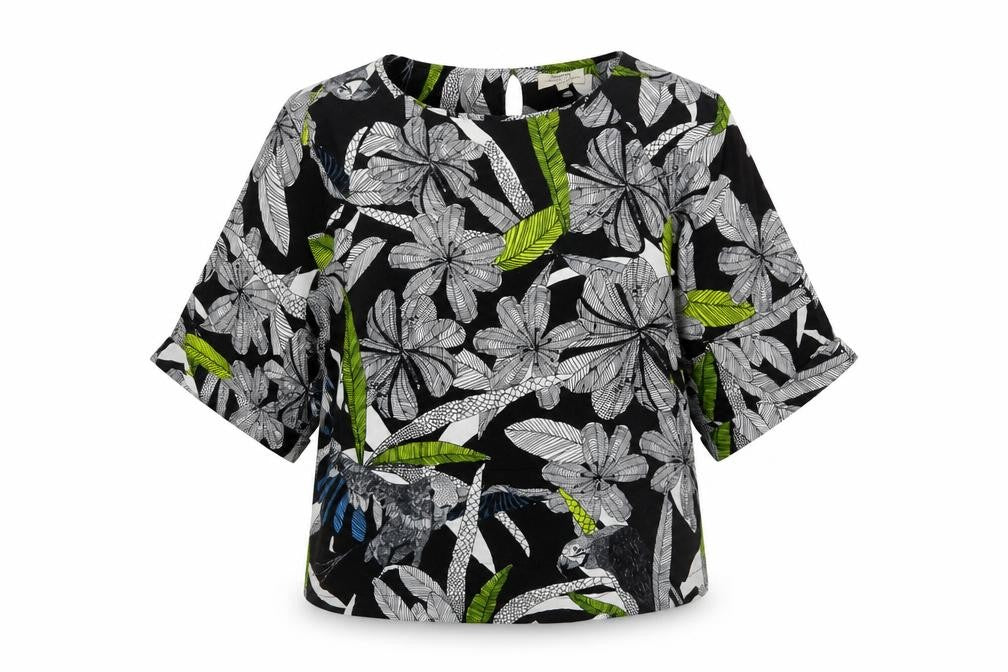 Papaya Weekend Women's Multicoloured Floral Tunic Blouse Size 8