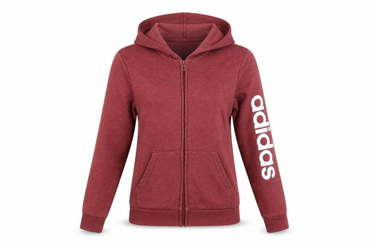 Adidas Women’s Red Full Zip Hoodie XS - Casual Sporty Sweatshirt