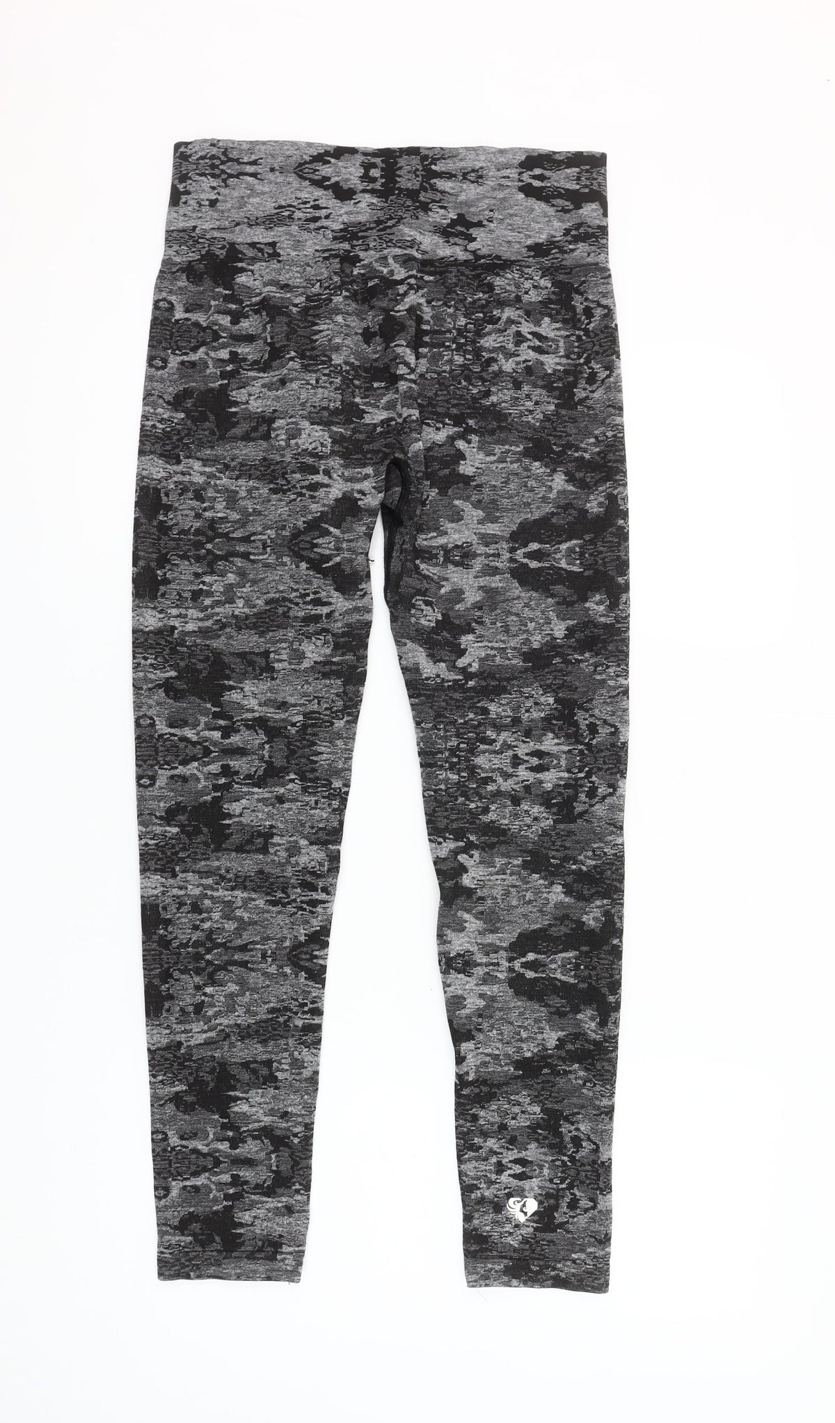 Women's Best Grey Camo Print Seamless Leggings XL Women's Activewear