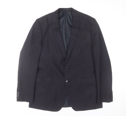 Thomas Nash Men's Black 42L Long Classic Fit Blazer Jacket