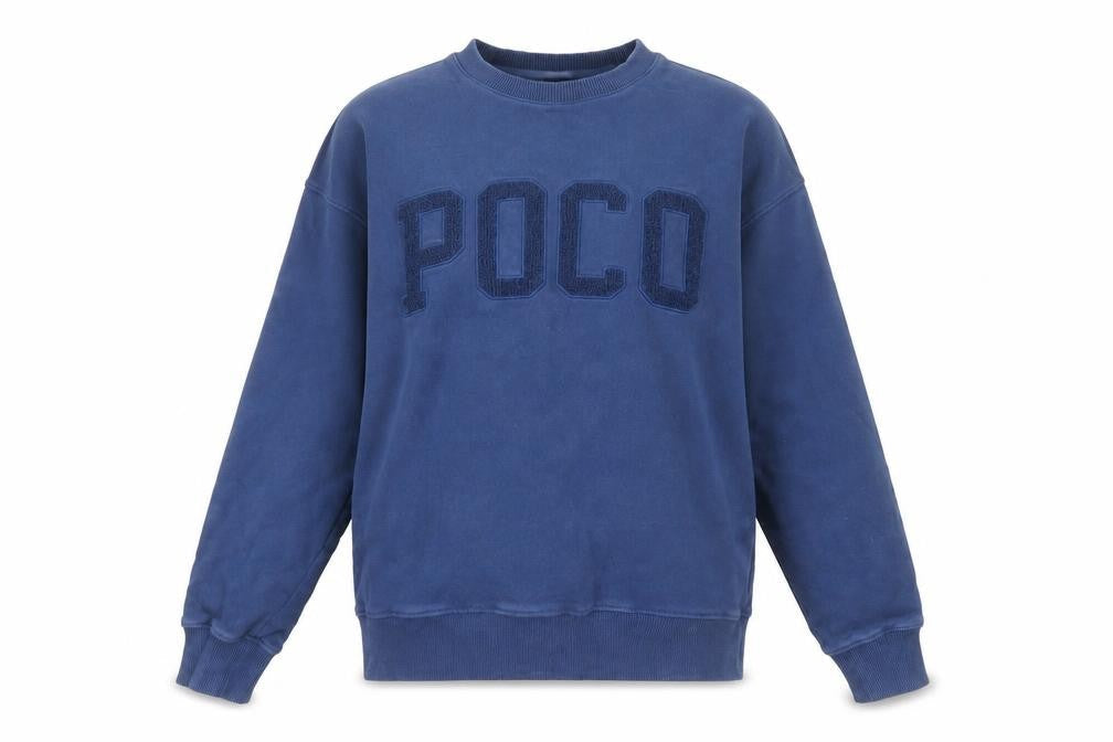 POCO by Pippa Women's Blue Cotton Pullover Sweatshirt S