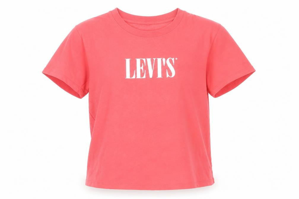 Levi's Womens Pink Short Sleeve Cotton T-Shirt Size S