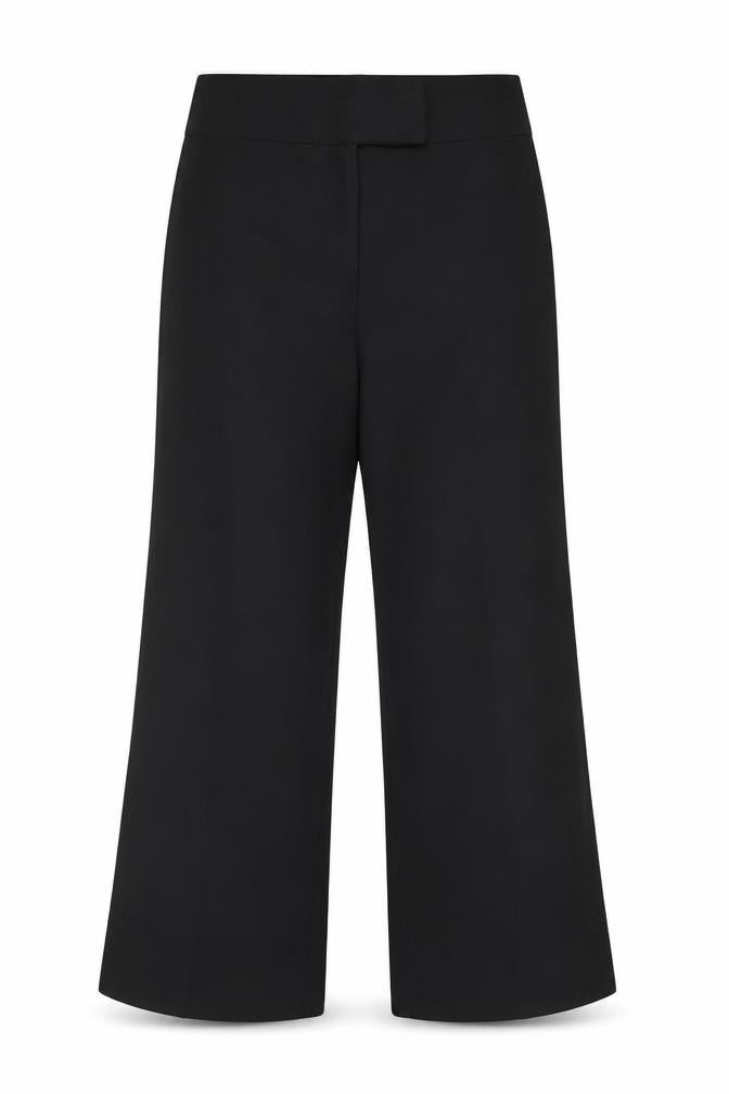 Quiz Women’s Black Straight Leg Trousers Size 12 Polyester Workwear