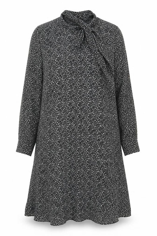 Marks & Spencer Women's Black Floral Viscose Wrap Midi Dress Size 12