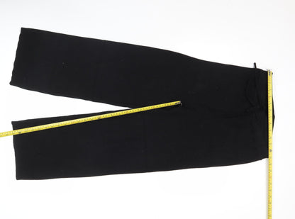 Accessorize Women’s Black Knit Drawstring Sweatpants UK 12-14