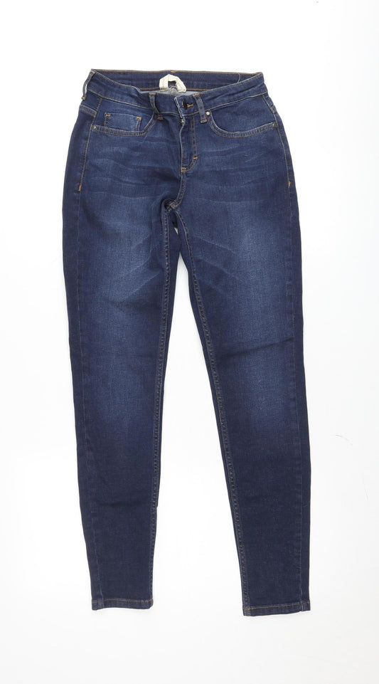 FREEQUENT Womens Blue Skinny Slim Fit Stretch Denim Jeans Size 10