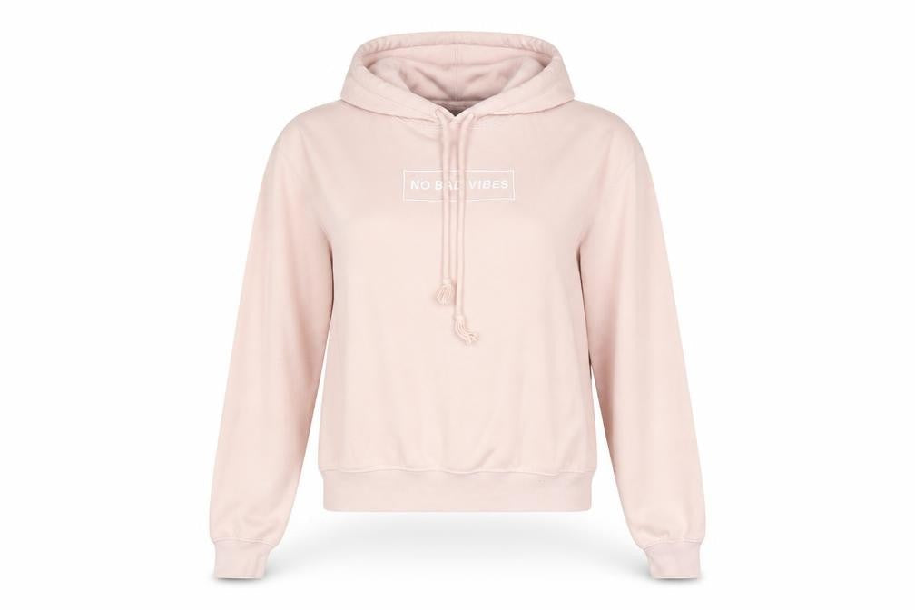 H&M Divided Women's Pink Cotton Blend Pullover Hoodie Size S