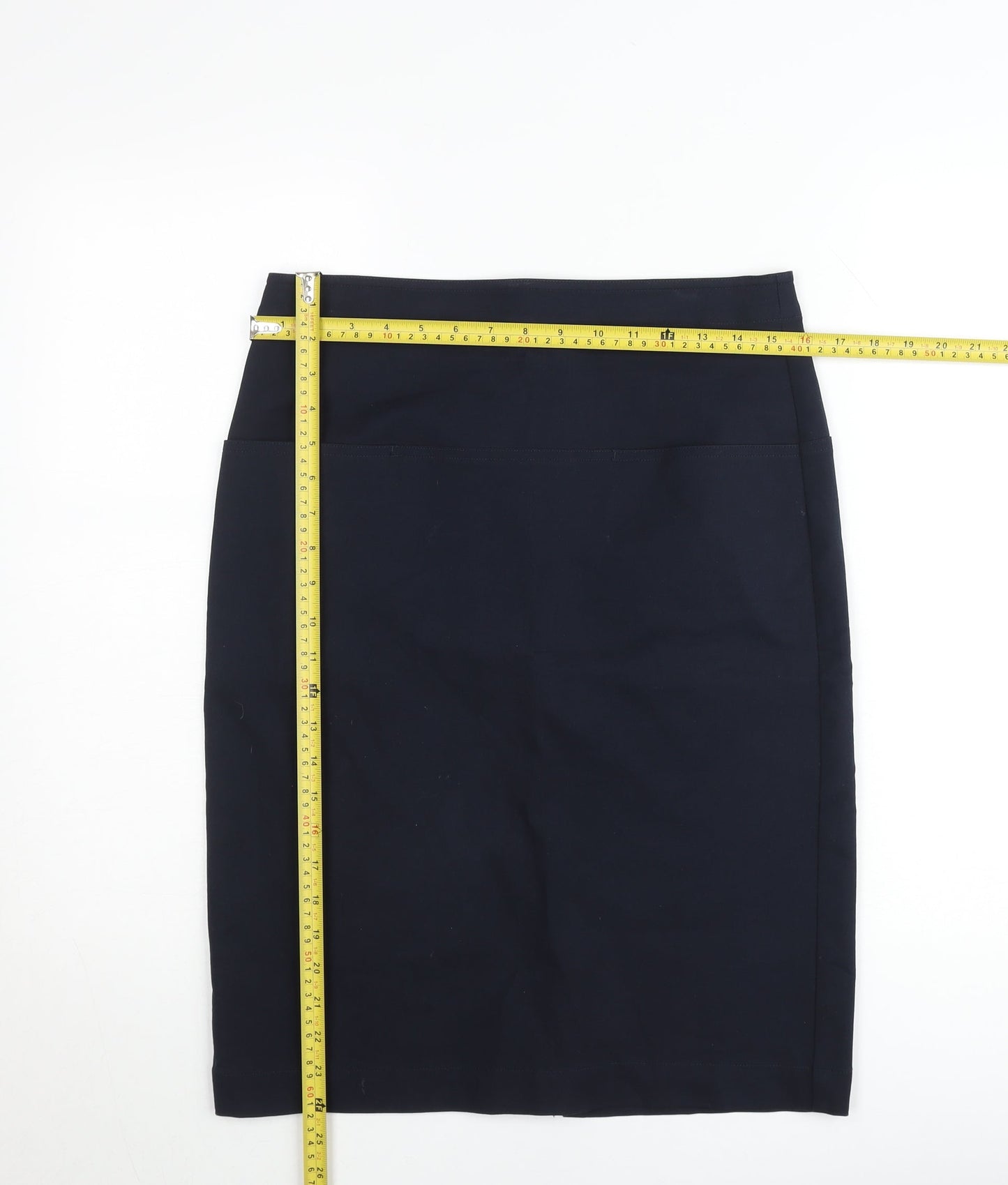 Theory Women’s Black Wool Pencil Skirt Size 10 High Waist Workwear