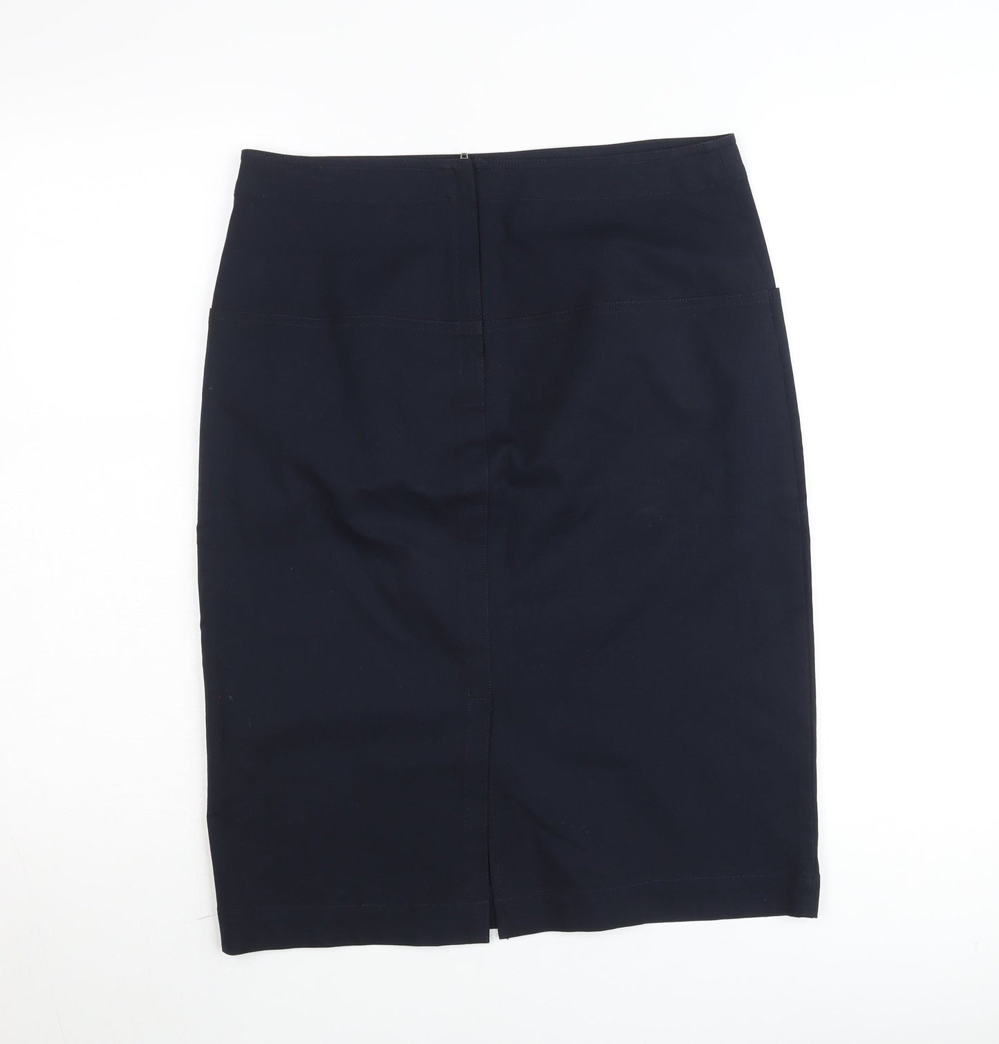 Theory Women’s Black Wool Pencil Skirt Size 10 High Waist Workwear