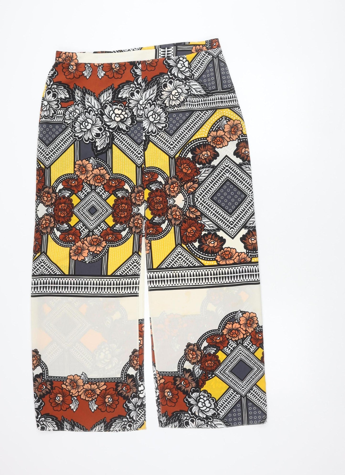 River Island Womens Multicoloured Floral Midi Pencil Skirt Size 14