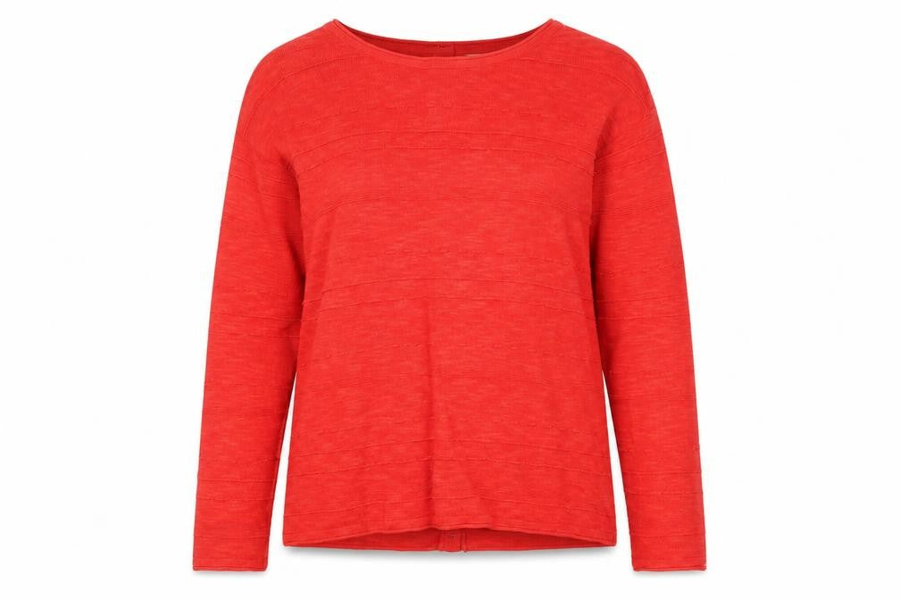 FatFace Women’s Red Linen Cotton Button Cardigan UK 6