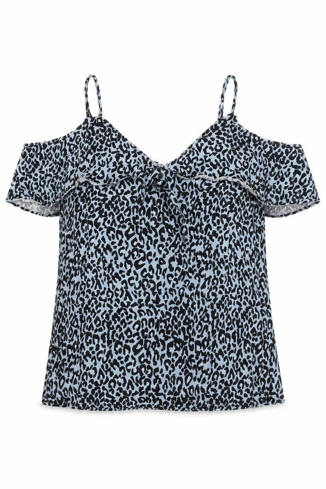 Oasis Women’s Blue Animal Print Viscose Camisole Top Size 10
