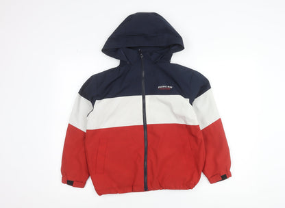 Additional front view of Zara boys’ multicoloured 9-10 years hooded windbreaker jacket