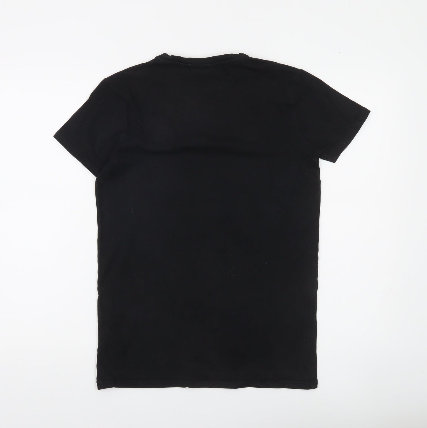 SikSilk Men's Black XS Slim Fit Stretch Jersey T-Shirt