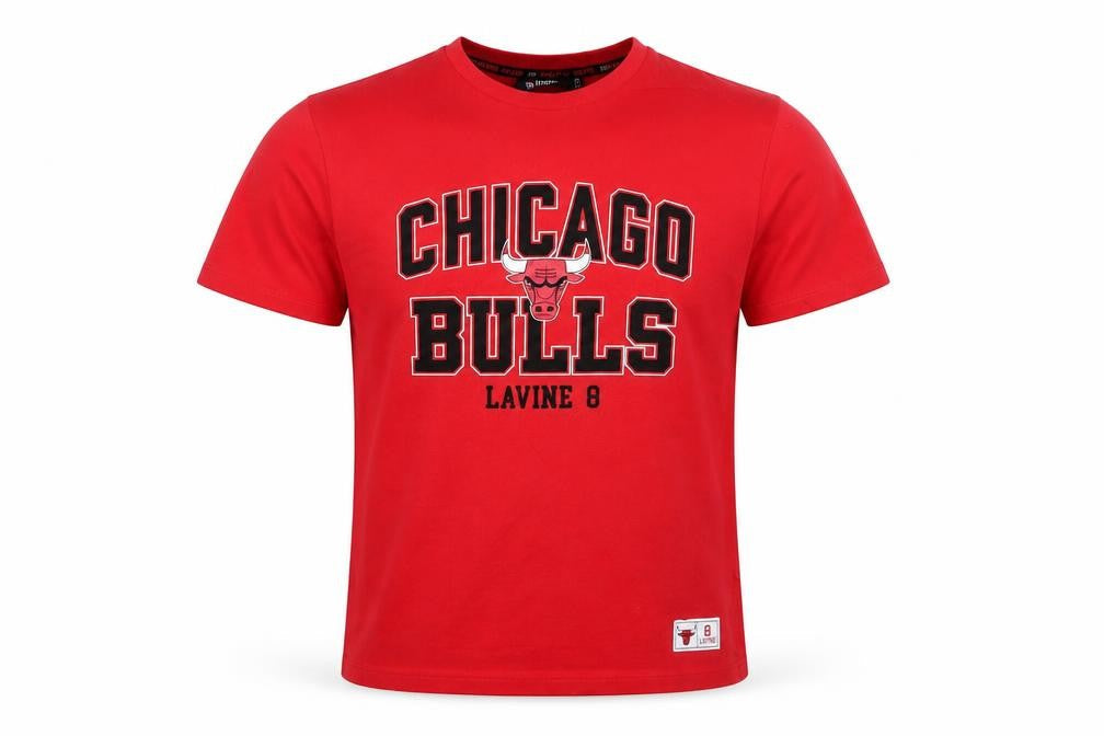 NBA Chicago Bulls Red Graphic T-Shirt Mens XS Regular Fit Cotton