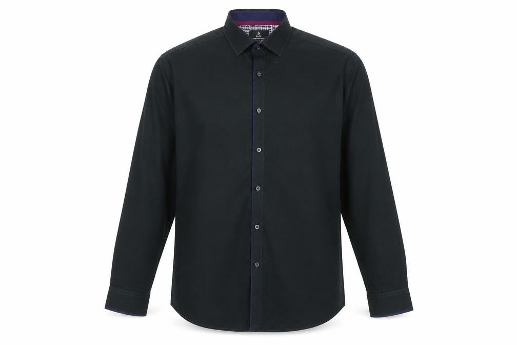 Taylor & Wright Men's Green Regular Fit Cotton Blend Long Sleeve Shirt 16.5
