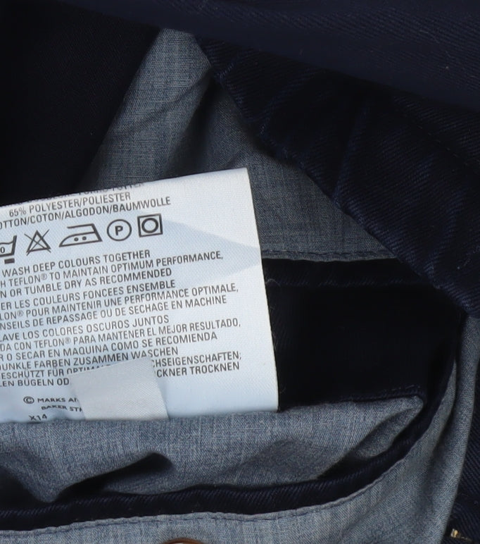 Marks and Spencer Men's Blue Basic Jacket Medium 38-40" Cotton Blend