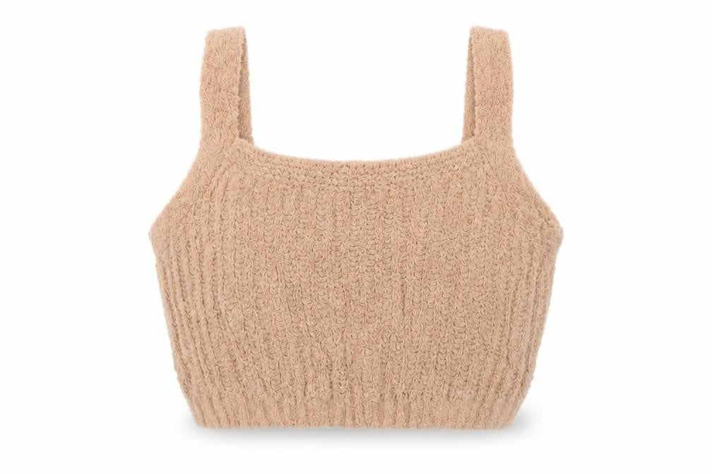 Skinnydip Women’s Beige Knit Camisole Tank Top Size L