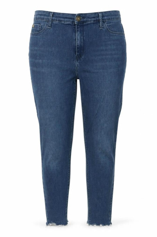 River Island Womens Blue Mid Rise Skinny Stretch Jeans Size 14