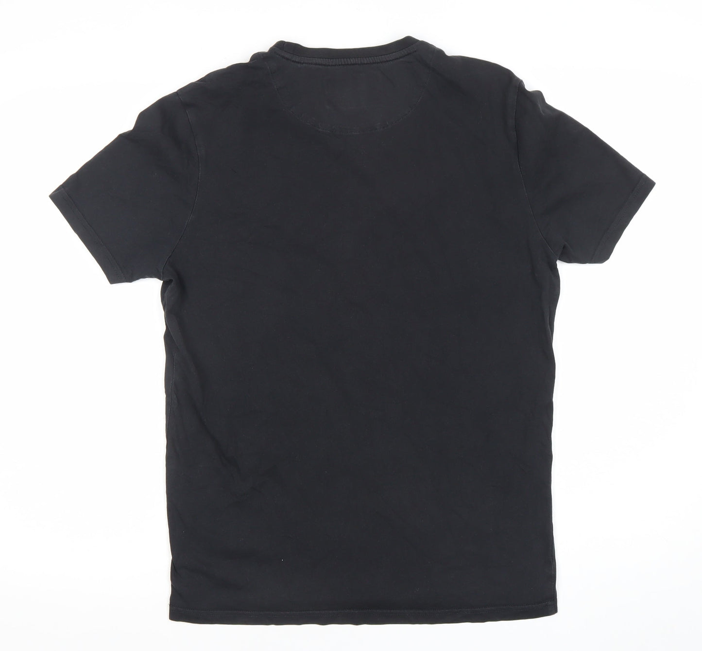 Lyle & Scott Men's Black Cotton Crew Neck Short Sleeve T-Shirt Size M