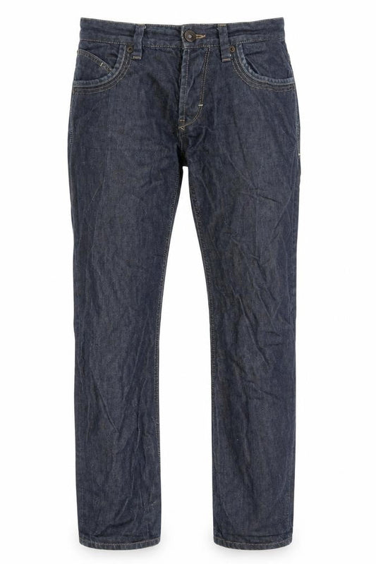 River Island Men's Blue 30W 30L Straight Denim Jeans