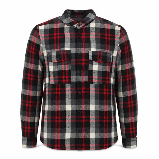 River Island Men’s Black Check Flannel Shirt S Regular Fit Long Sleeve