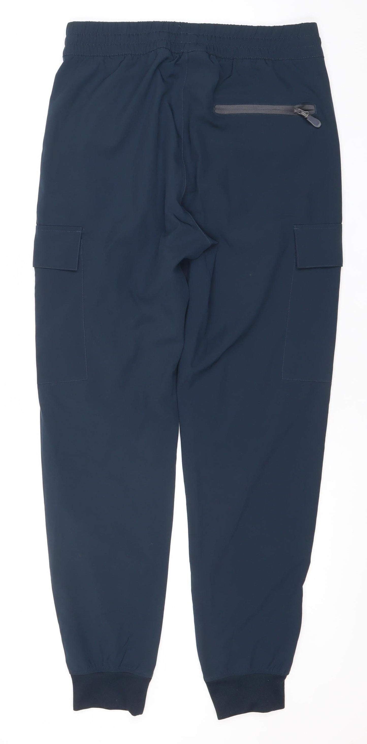 Libin Men's Blue Small Jogger Activewear Trousers Polyester Stretch