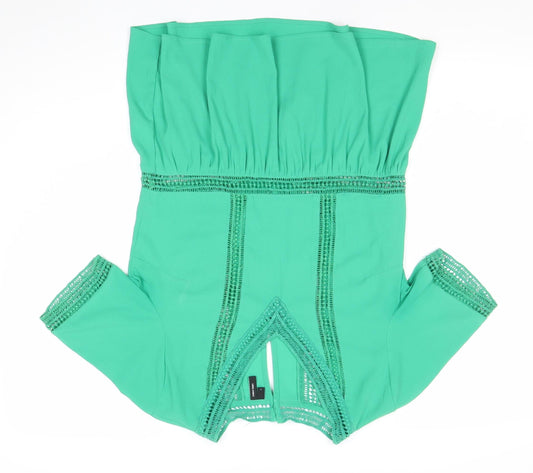 Vero Moda Women's Green Short Sleeve Tunic Blouse Size S