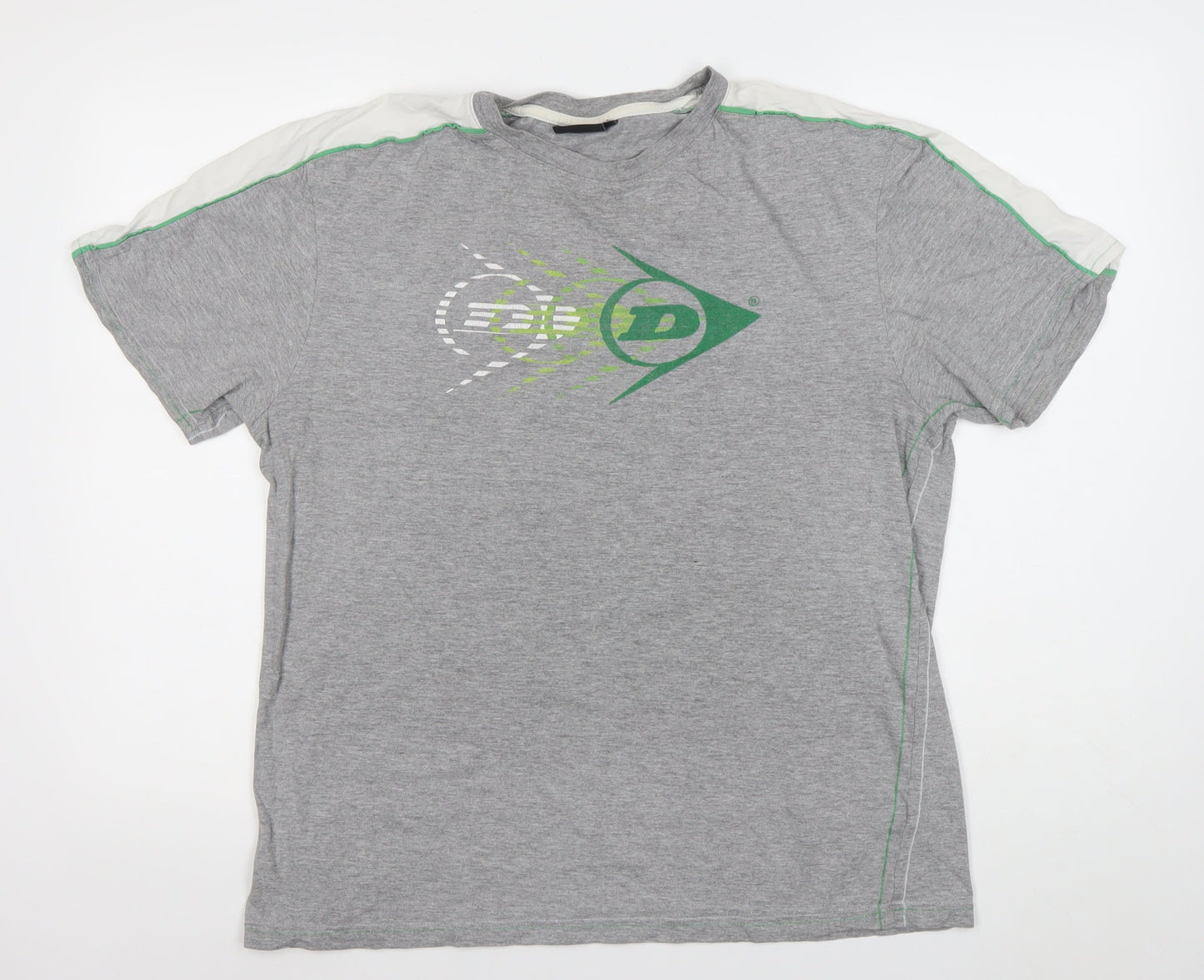 Dunlop Men's Grey XL Short Sleeve Sports Graphic T-Shirt