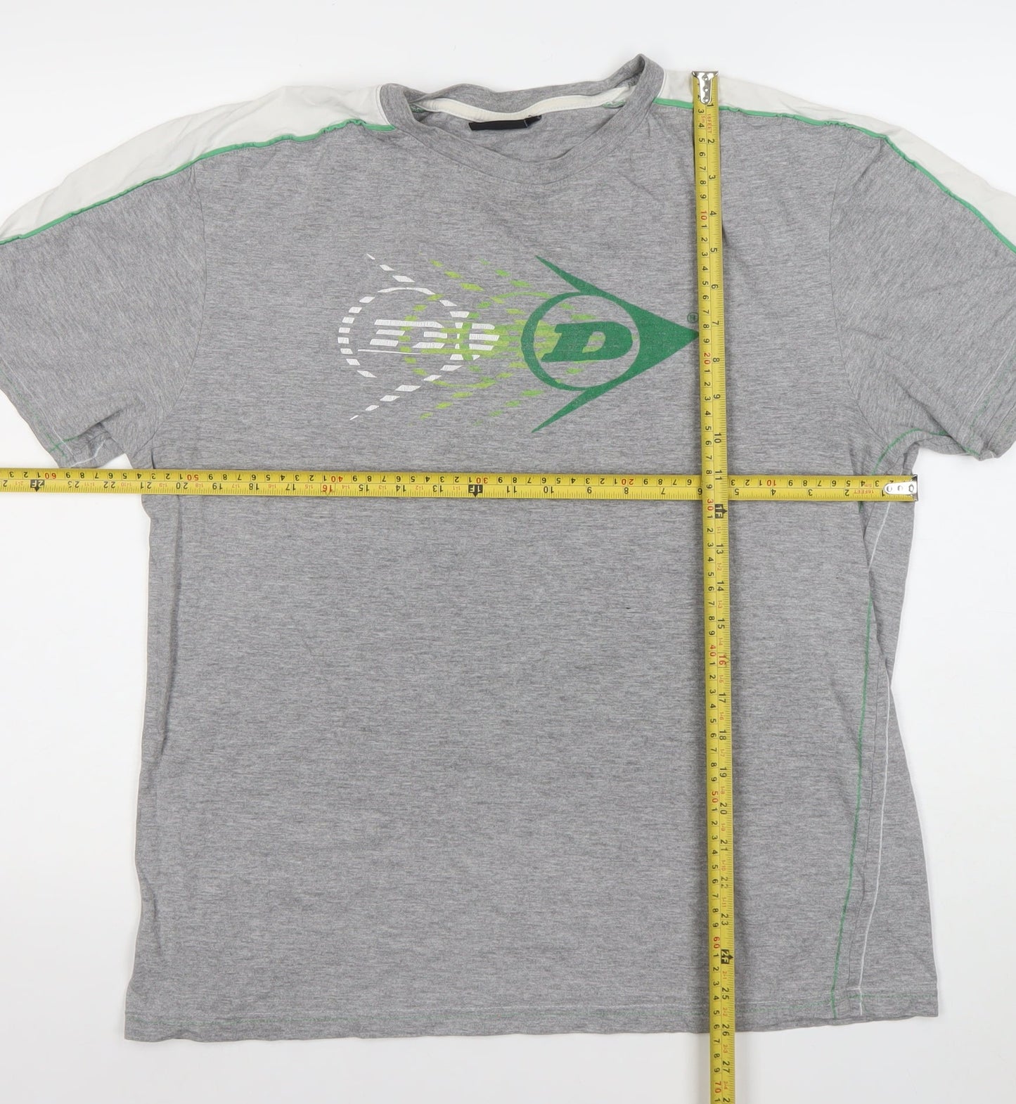 Dunlop Men's Grey XL Short Sleeve Sports Graphic T-Shirt