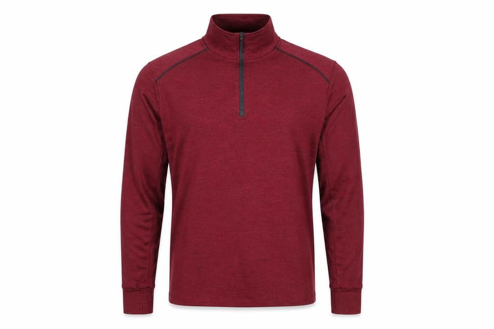 Crivit Mens Red 1/2 Zip Athletic Sweatshirt M Lightweight Pullover