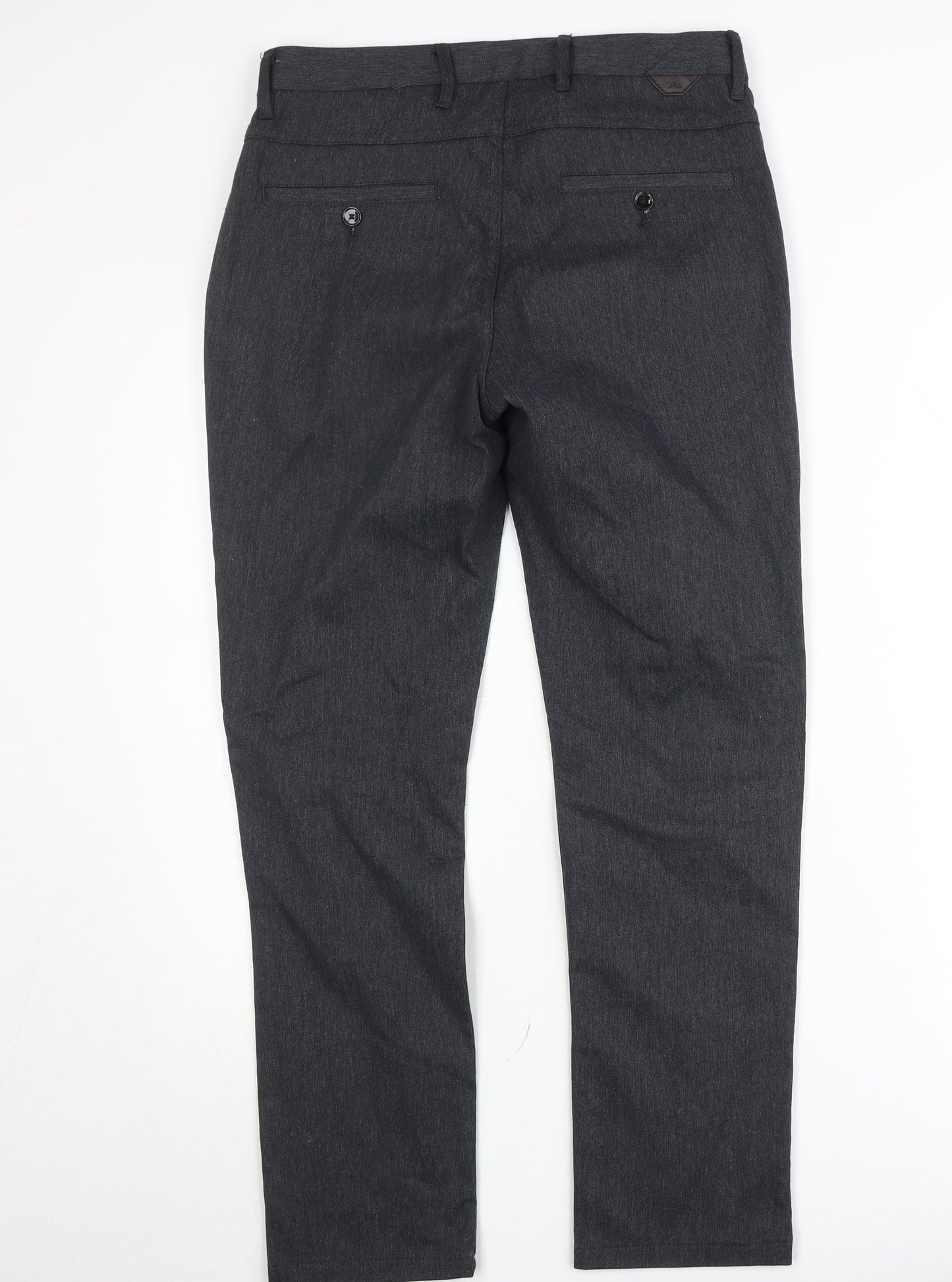 Zara Men's Grey Slim Fit Chino Trousers Size 30
