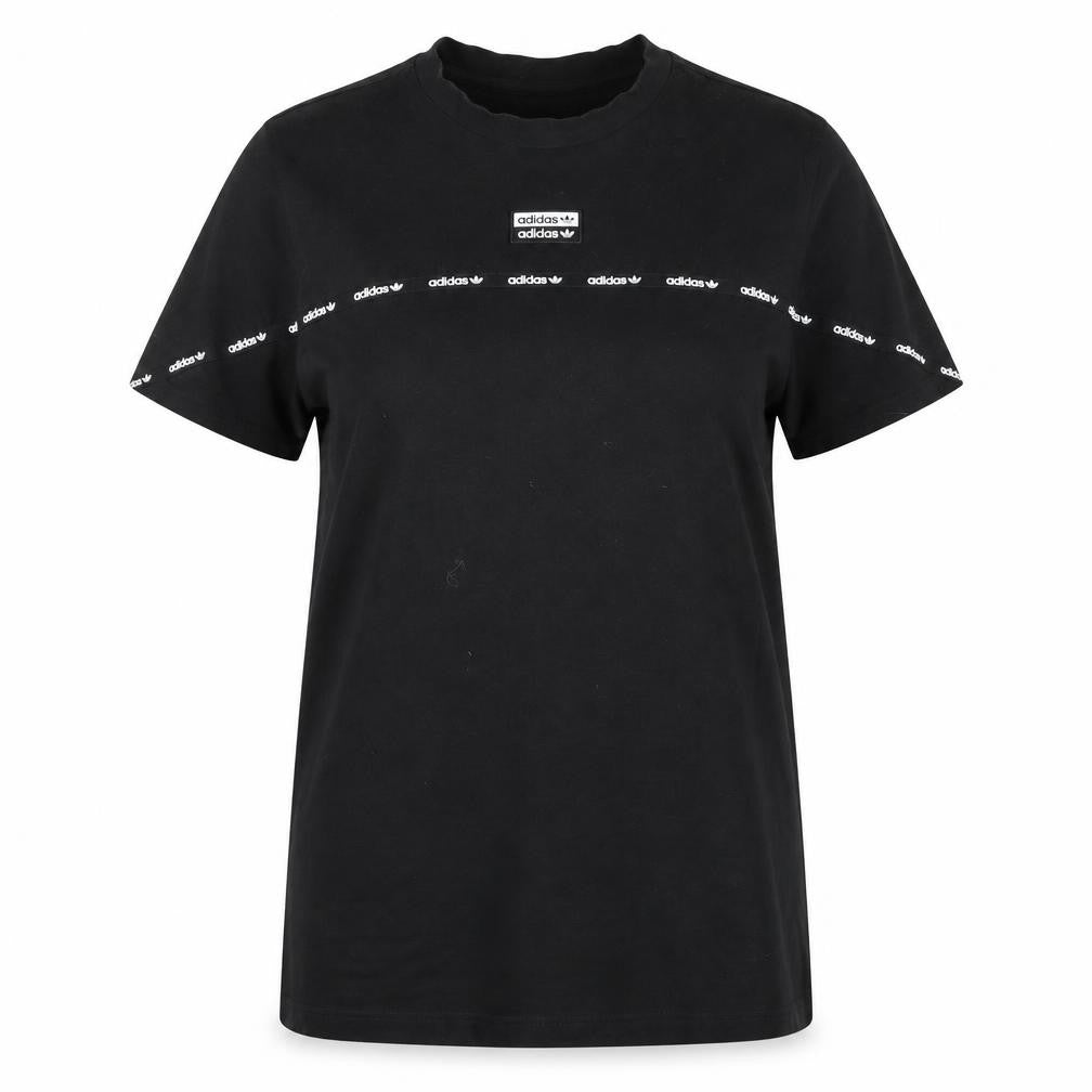 Adidas Women's Black 3XL Trefoil Short Sleeve Cotton T-Shirt