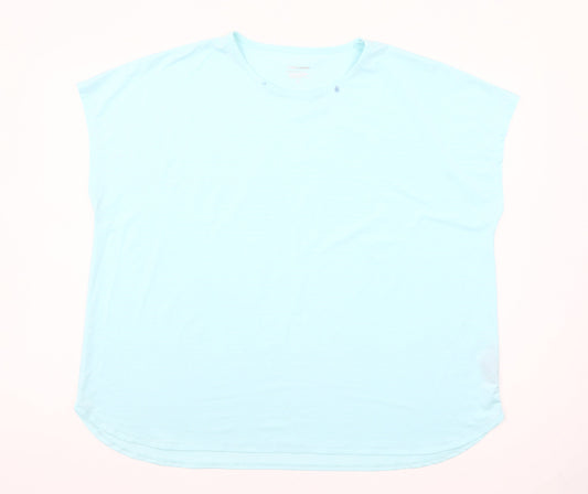 Dunnes Stores Women's Blue XL Basic Sleeveless Sports T-Shirt