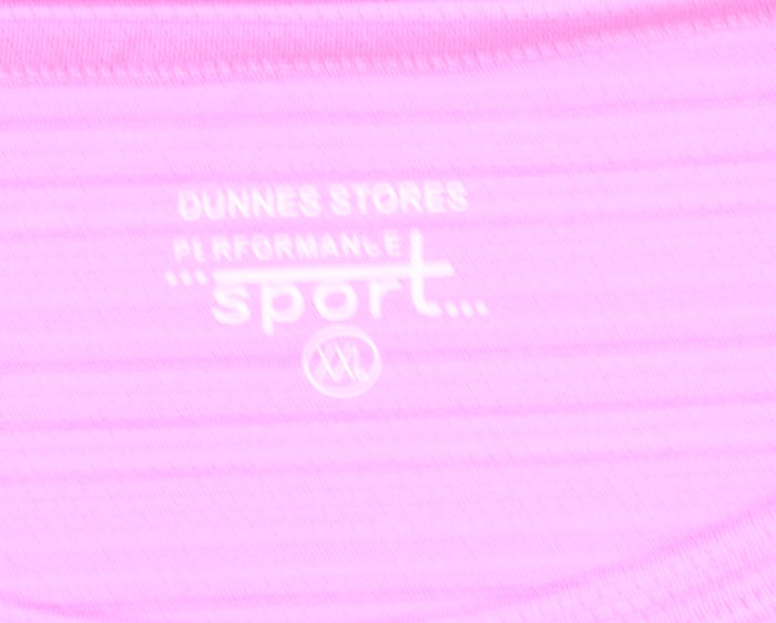 Dunnes Womens Pink 2XL Performance Sport T-Shirt