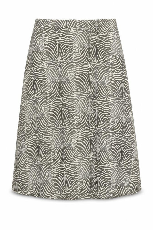 PRETTYLITTLETHING Women Brown Animal Print A-Line Skirt Size 16